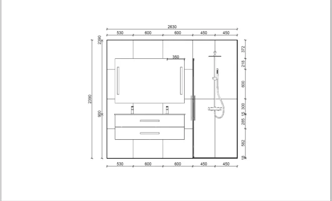 Salle de Bains sur mesure à Larmor Plage, FG Studio