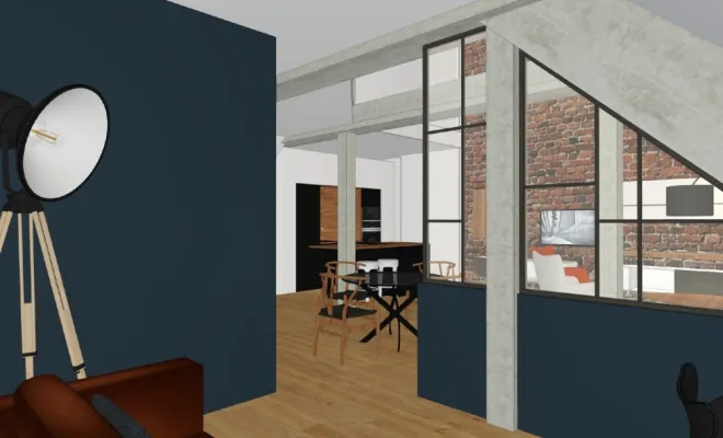 Création et aménagement Bureau Loft à Lorient, FG Studio