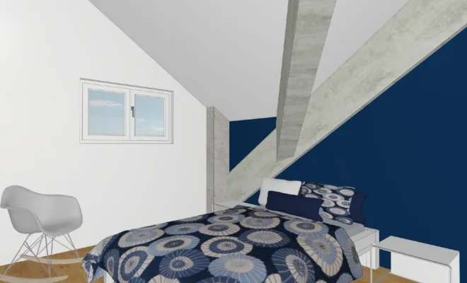 Création et aménagement Chambre Loft à Lorient, FG Studio